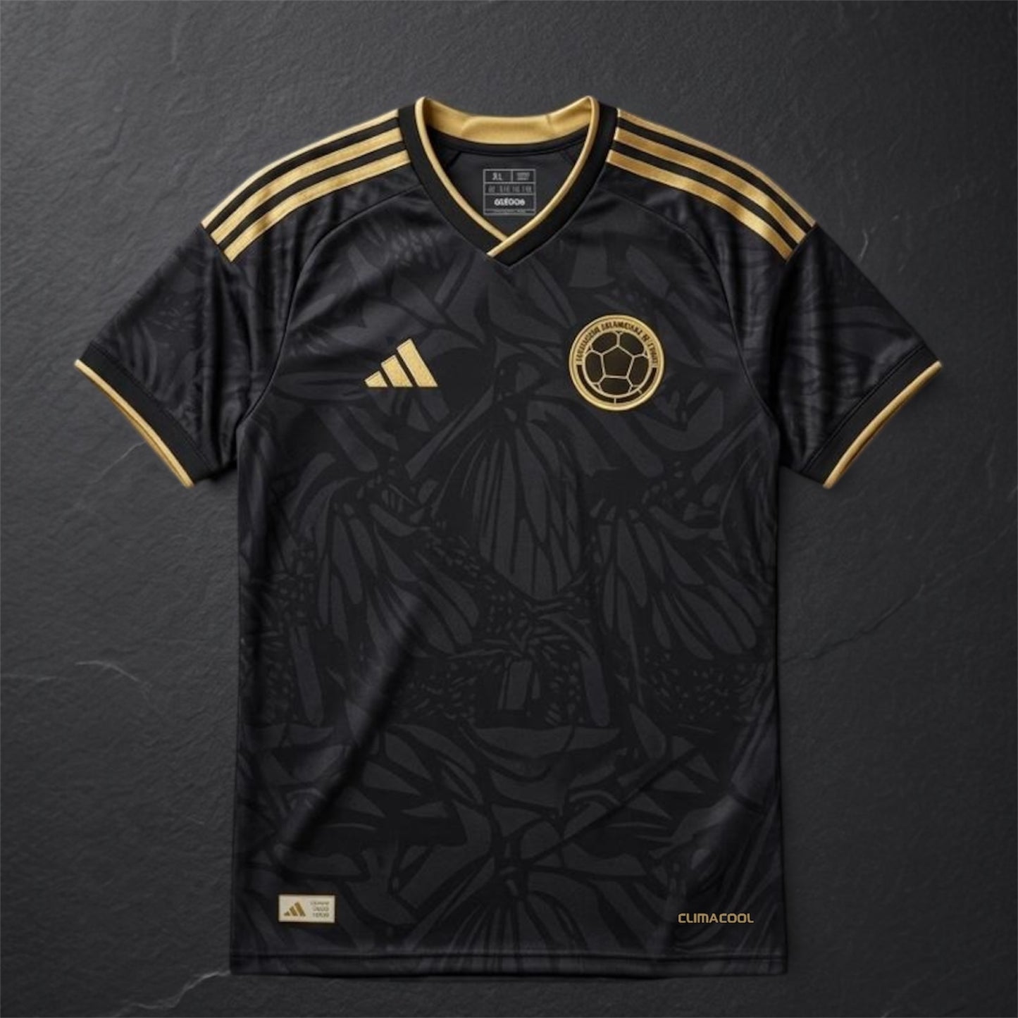 CAMISA COLOMBIA NEGRA 2026