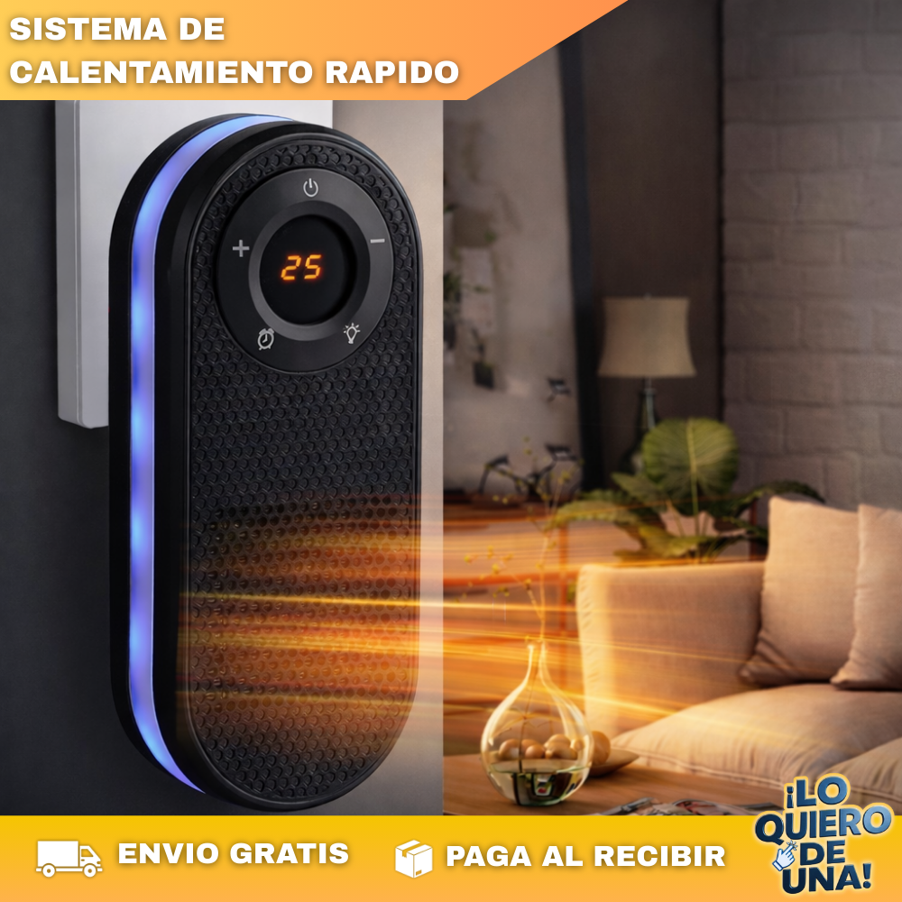 Calentador Ambiente con Control  luz LED