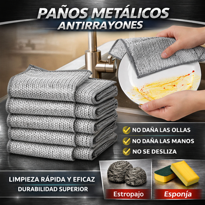 Paños de limpieza MetalClean – Pack de 20 + 20 GRATIS