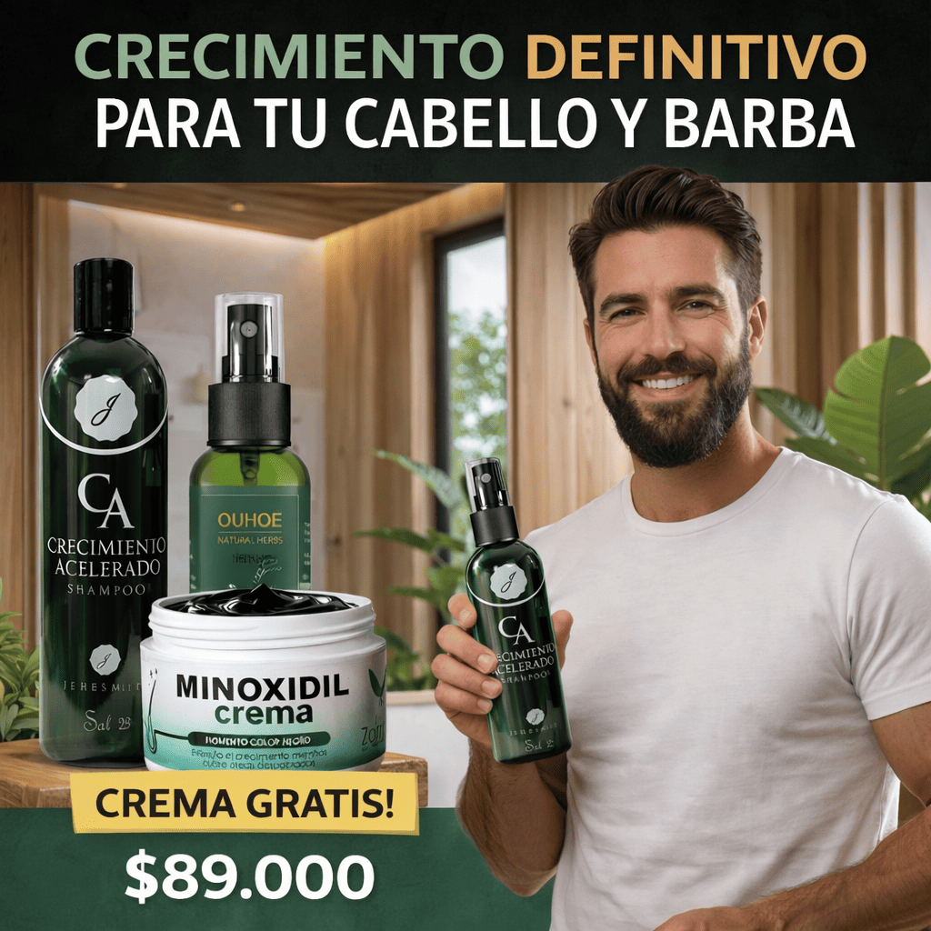 Combo Shampoo +Tónico + (Crema Estimulante De Regalo) 🎁