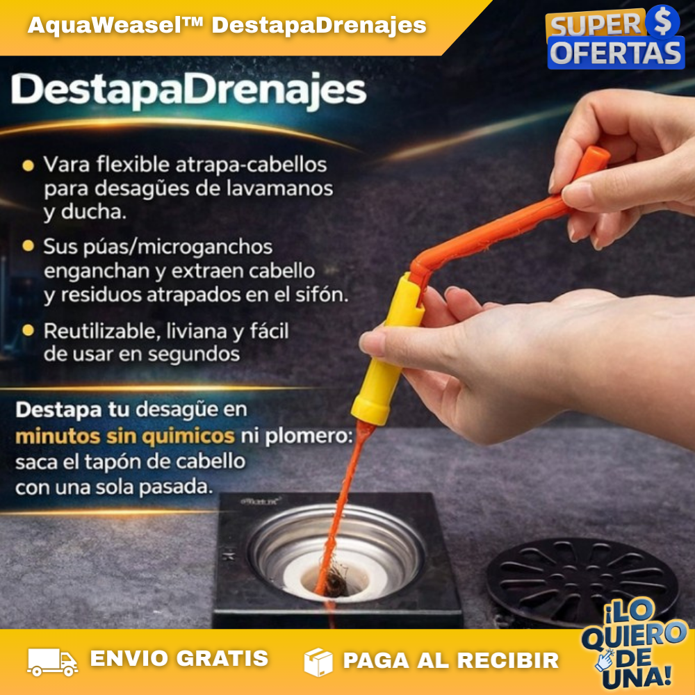 AquaWeasel™ DestapaDrenajes