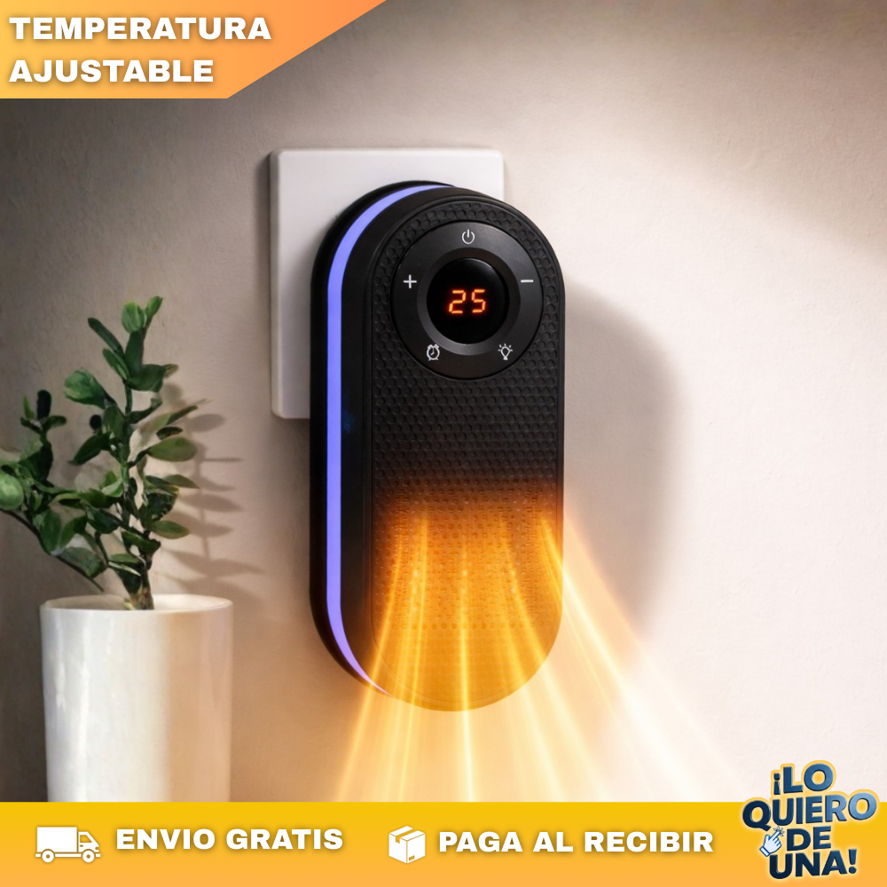 Calentador Ambiente con Control  luz LED
