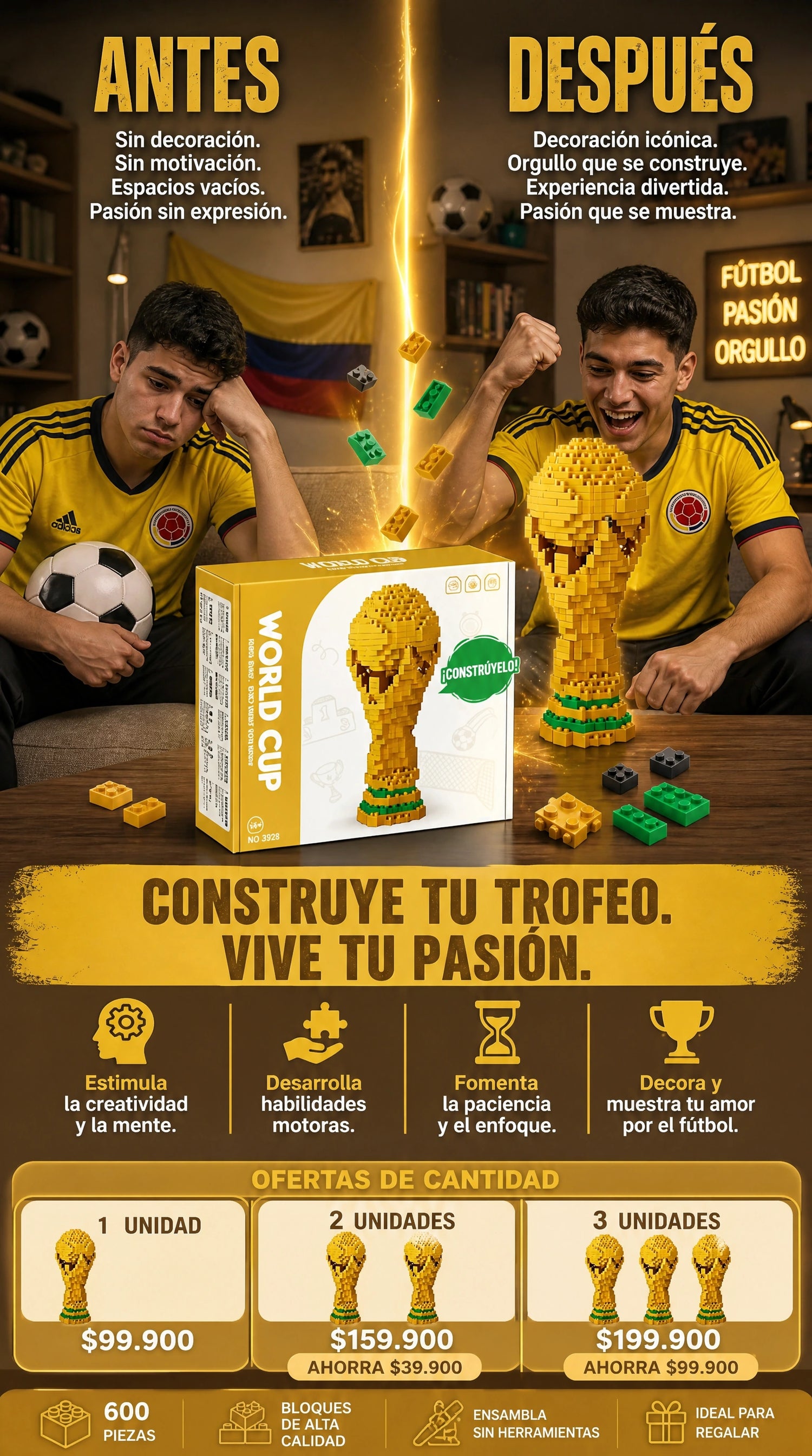 before_after - Trofeo De La Copa Mundial Bloque