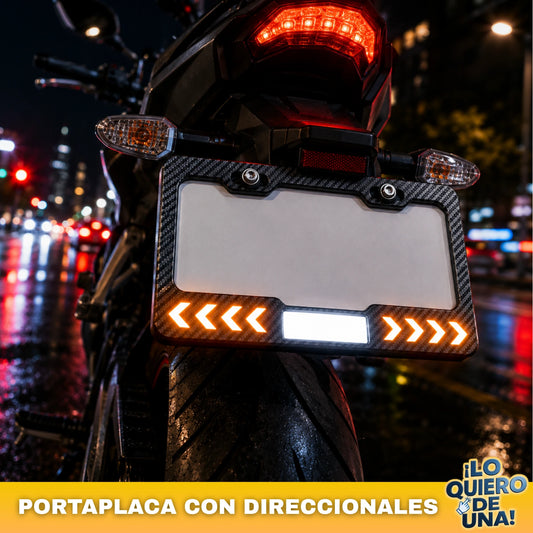 PORTAPLACA CON DIRECCIONALES